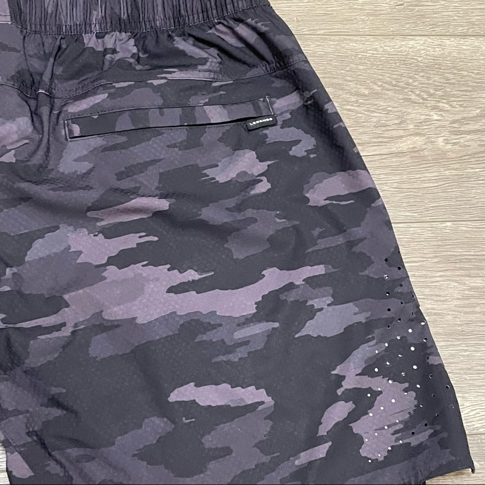 Legends Shorts Training Black Camouflage Camo Size XL Drawstring 7” Inseam - Picture 6 of 8